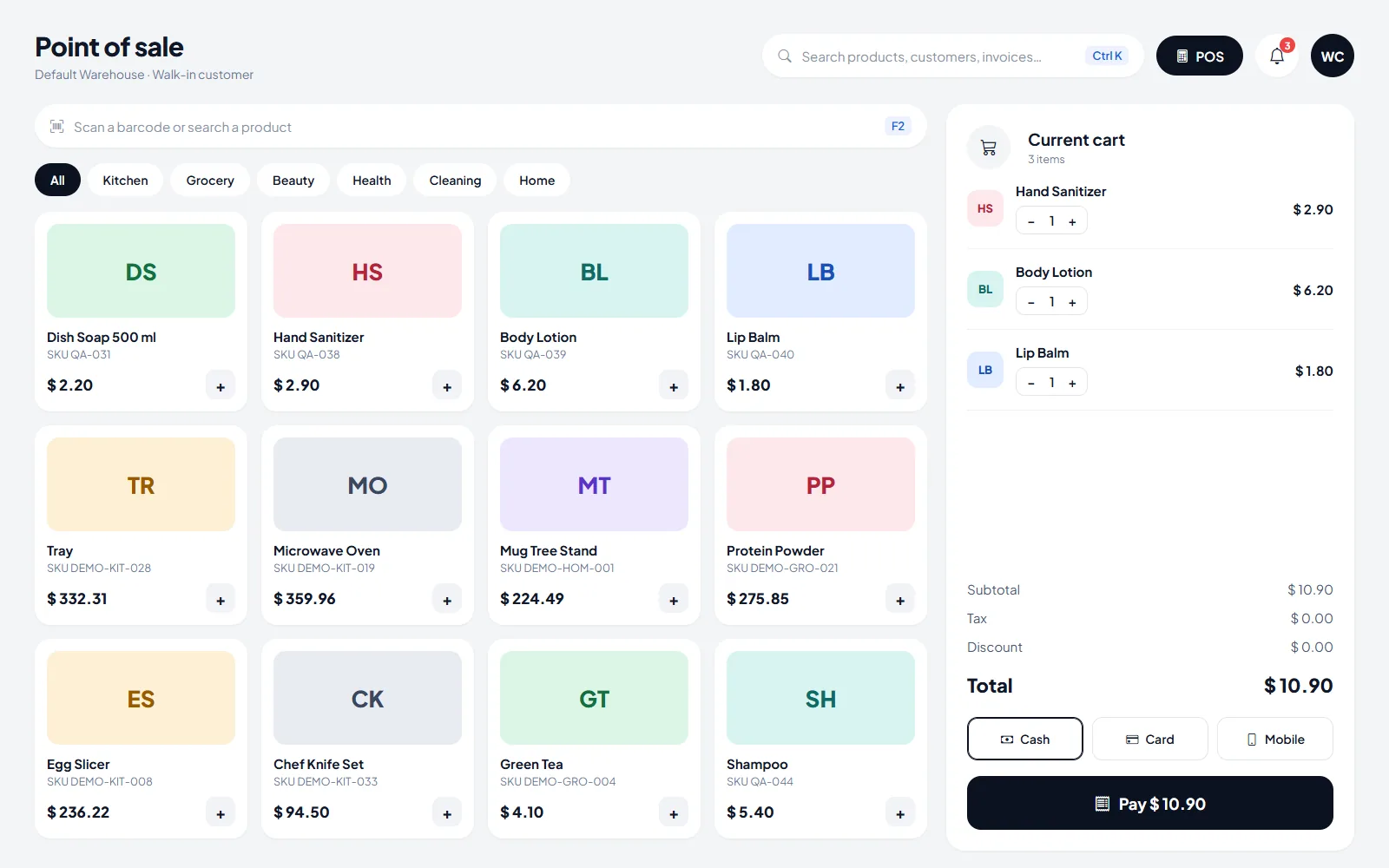 The ArmPOS point of sale